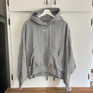Nike Phoenix oversized Heather Gray Pullover Hoodie